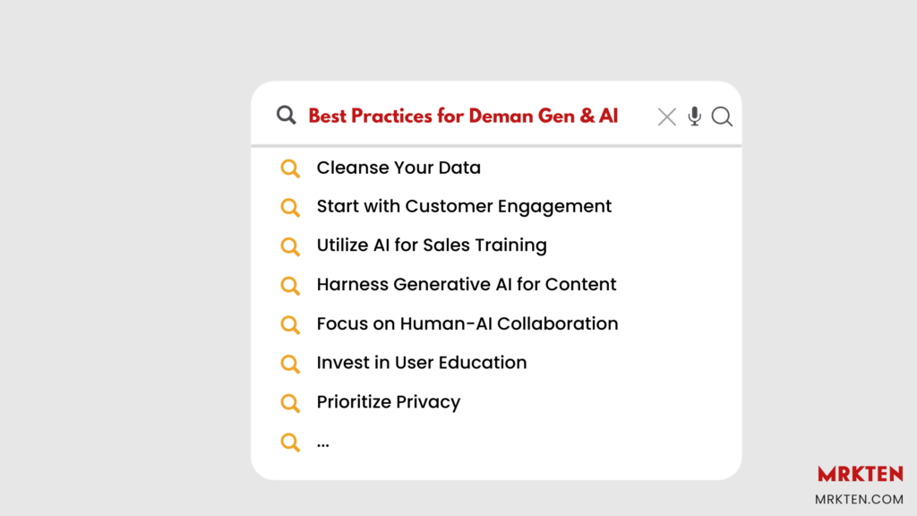 Best practices for ai and demand gen